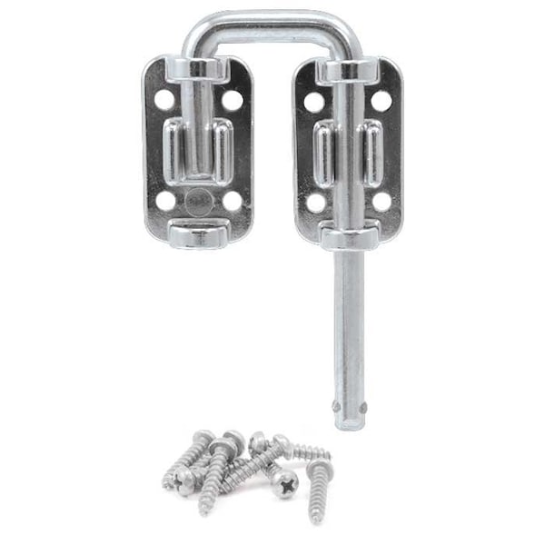 Harry Engerts Co Patio Door Drop-in Security Latch Bolt, Nickel Plated, 1-1/4 Shackle Width 10SDL-N - main